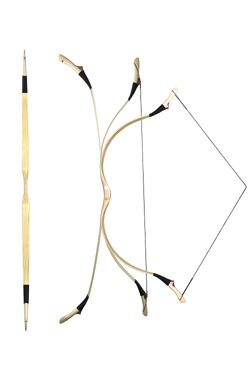 LAMINATED MONGOL TRADITIONAL RECURVE BOW FROM KASSAI